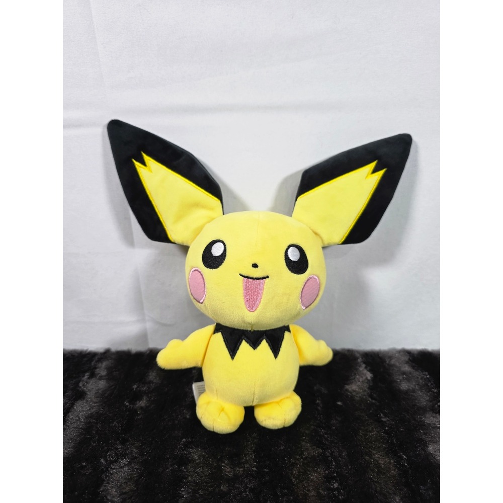 Pokemon Pichu Plush 2022 Yellow Electric Type Stuffed Animal Toy